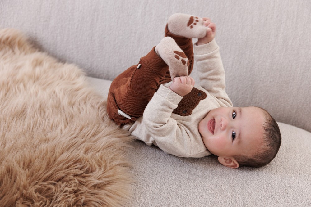Feetje Sweater Taupe Melange - Wild World