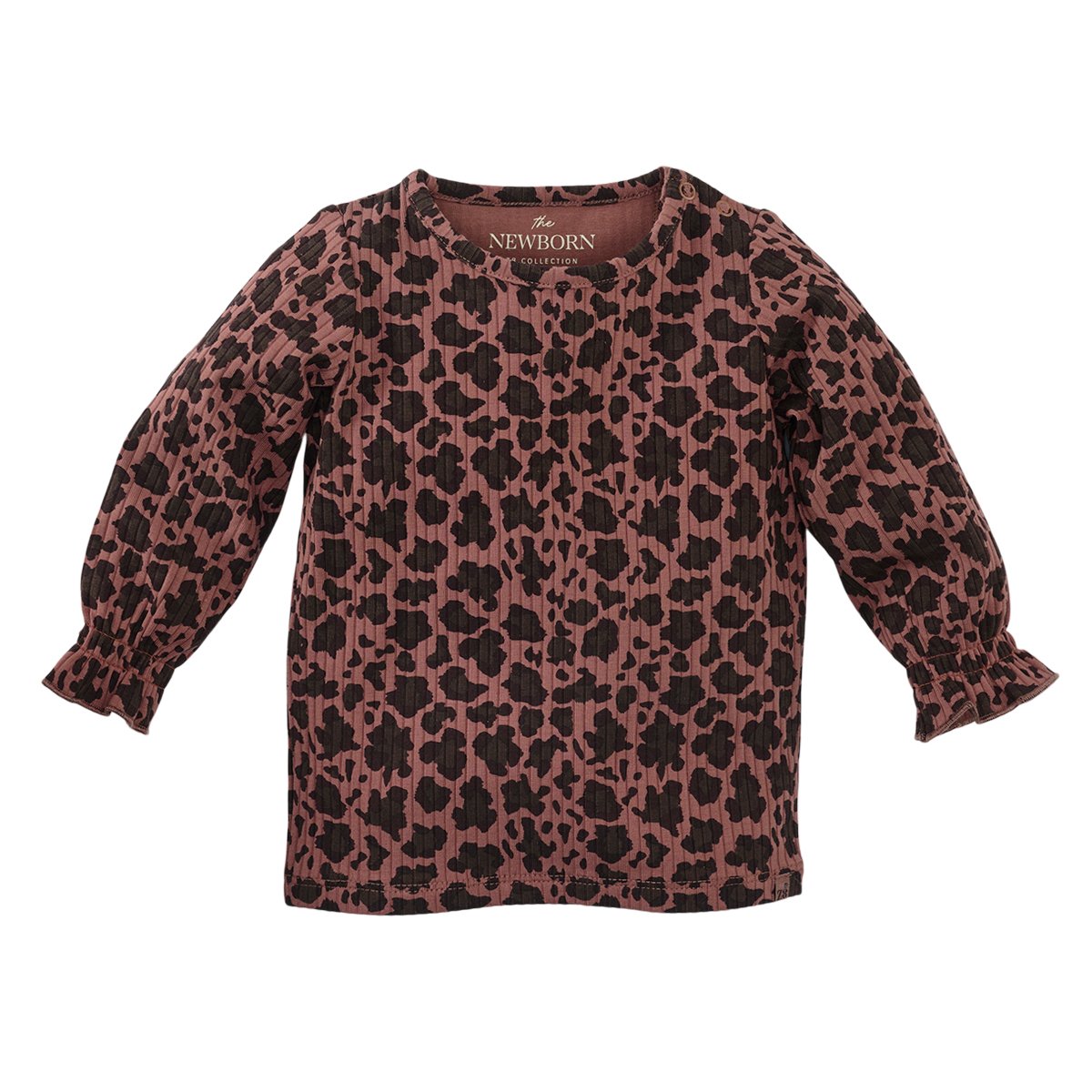 Z8 Longsleeve Tricot Rib Perla - AOP Amber Brown
