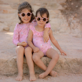 Little Dutch Zwempak lange mouw -  Ocean Treasures Pink