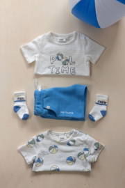 Feetje T-Shirt Tekst "Pool Time" Offwhite - Pool Time