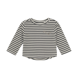 Noppies Longsleeve Superior - Stripe Pattern Dark Grey