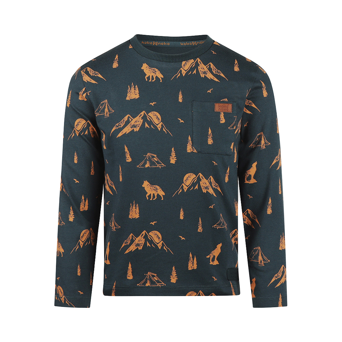 Koko Noko Longsleeve Print - Steel Blue
