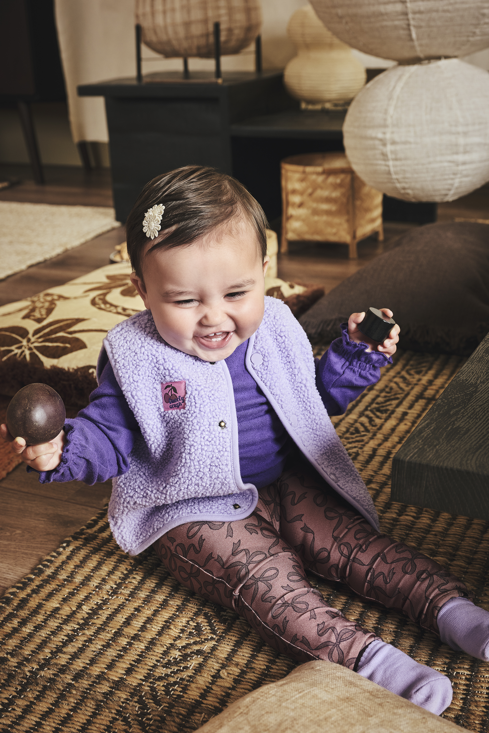 Z8 Teddy Gilet Celina - Morning Violet