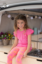 Jubel Flared Broek AOP Roze - Samba Shake