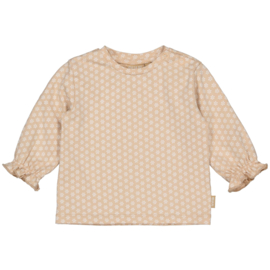 Quapi Shirt Giske - AOP Sand Flower