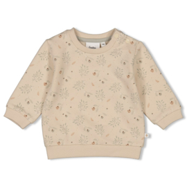 Feetje Sweater AOP Zand - Autumn Sweetness