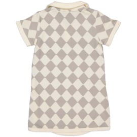 Levv Dress Mae - AOP Taupe Graphic