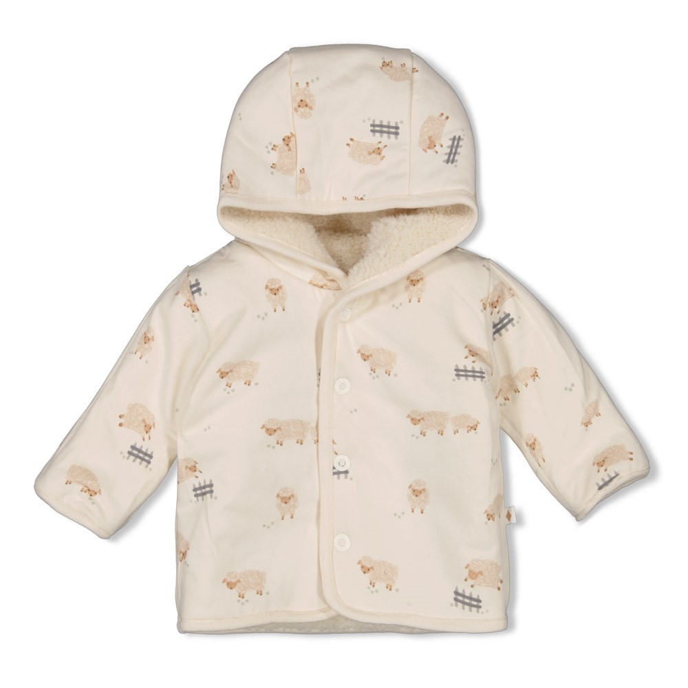 Feetje Omkeerbaar Teddy Jasje Creme - Sleepy Sheepy