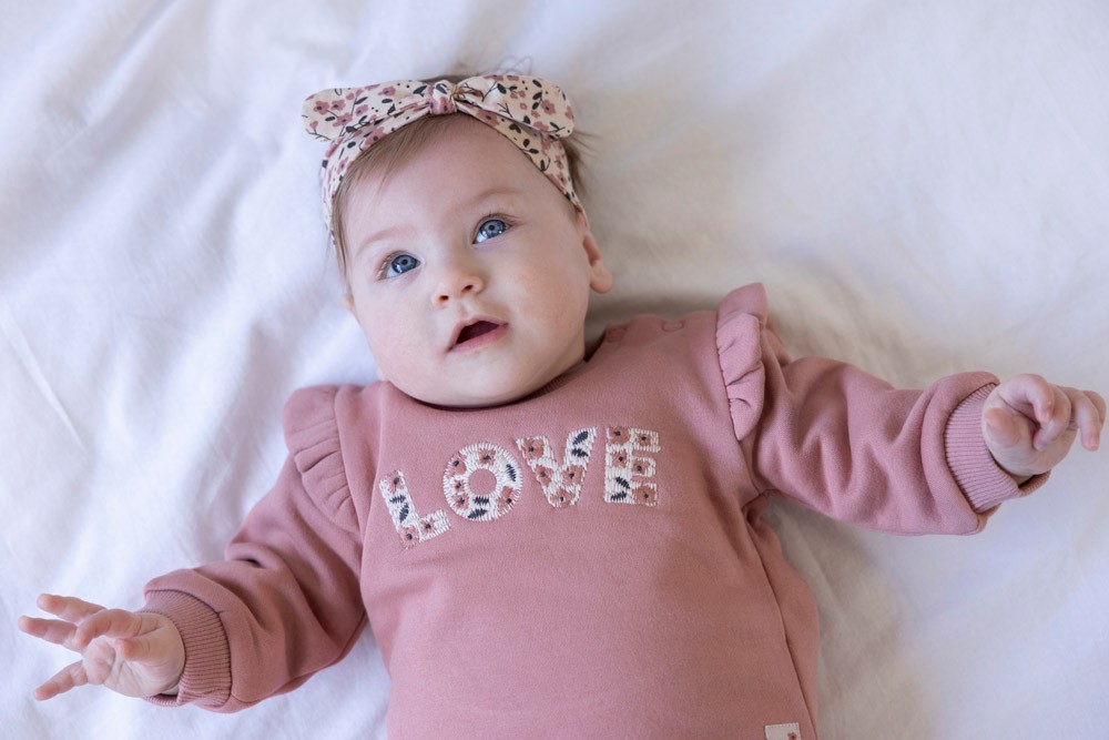 Feetje Sweater Mauve - Woodland Bloom