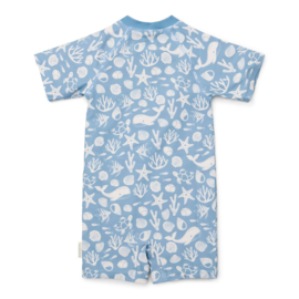 Little Dutch Zwempak korte mouw -  Sea Life Ocean Blue
