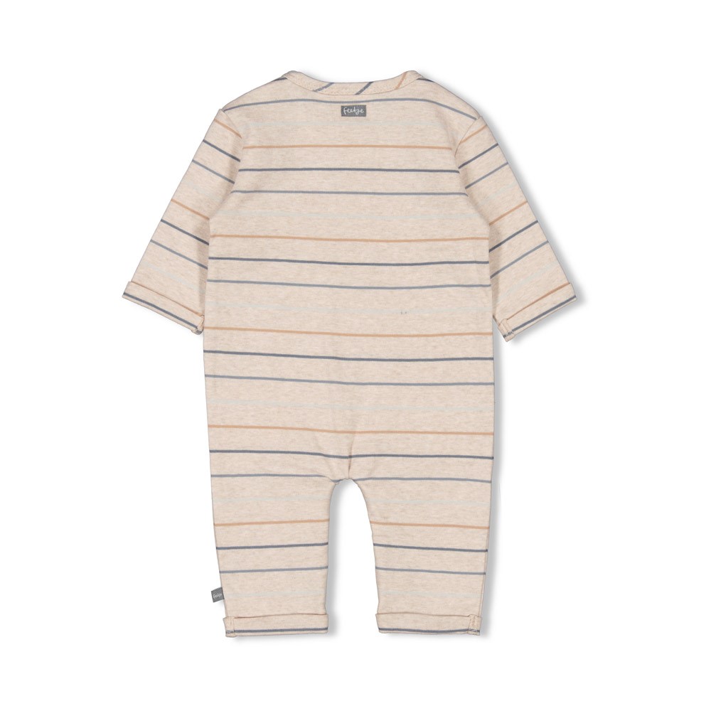 Feetje Pak Streep Taupe Melange - Howdy