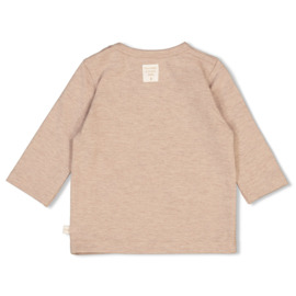 Feetje Longsleeve AOP taupe Melange -The Magic is in You