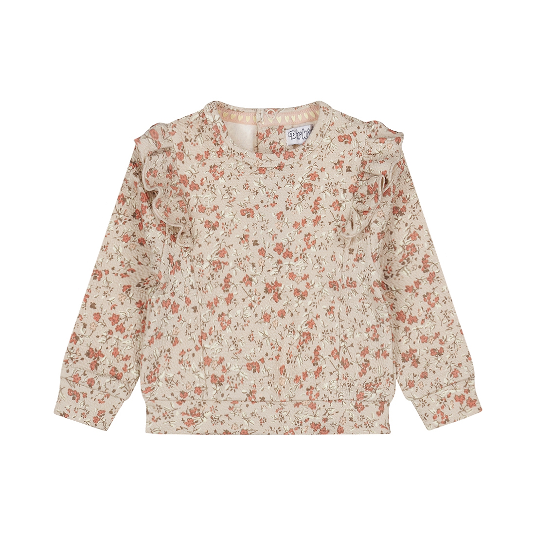 Dirkje sweater AOP - Beige Grey