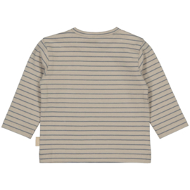Levv Longsleeve Laurens - AOP Light Grey Stripe