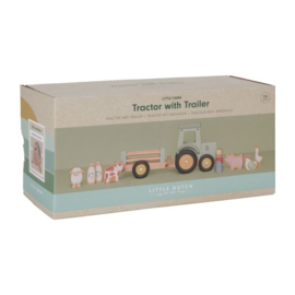 Little Dutch -  Little Farm - Tractor Met Trailer
