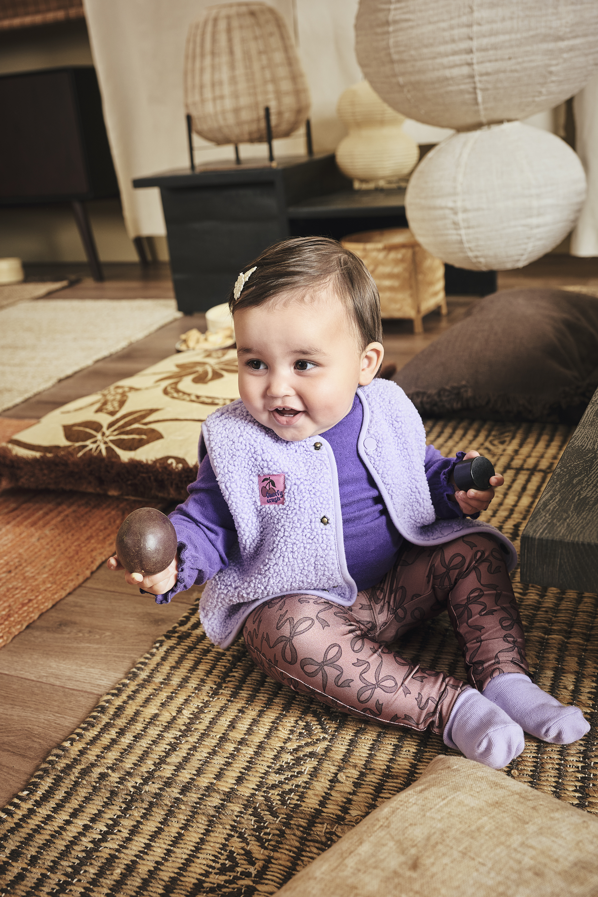 Z8 Teddy Gilet Celina - Morning Violet