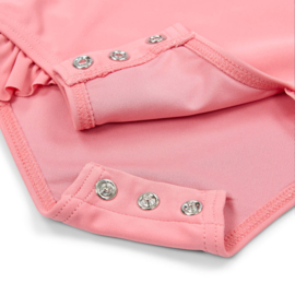 Little Dutch Badpak lange mouw -  Sunny Flowers Rouge