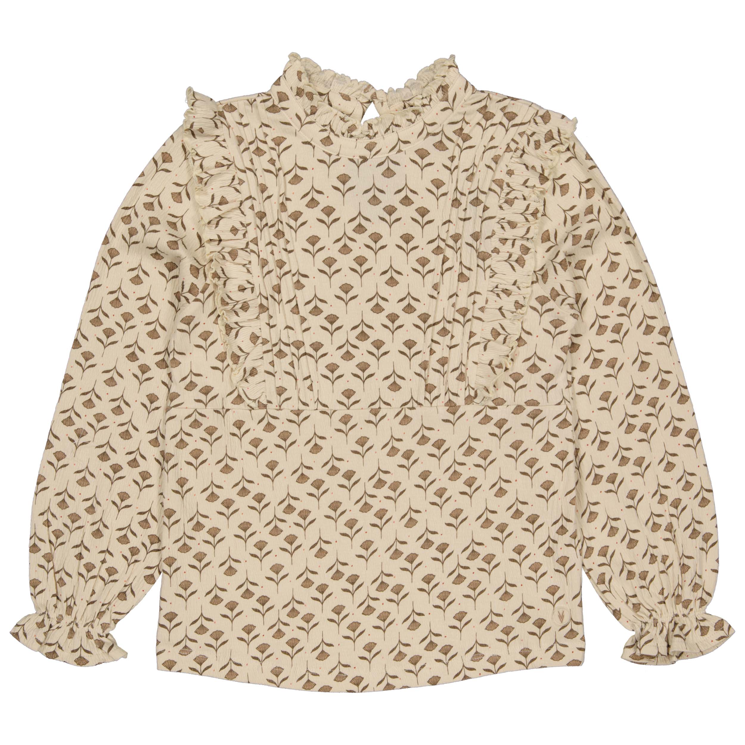 Levv Blouse Verda - AOP White Flower