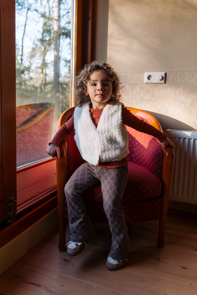 Levv Teddy Gilet Viola - Light Taupe