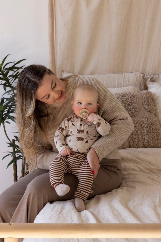 Feetje Broek Streep Bruin - Wild World