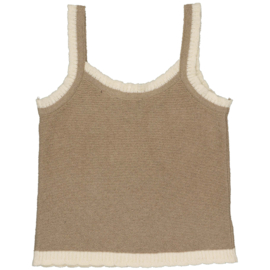 Levv Knitted Singlet Merle - Taupe