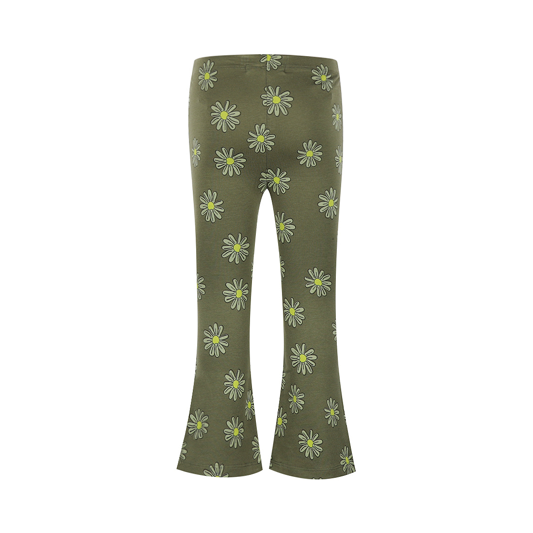 Koko Noko Flared Broek Bloem - Army Green