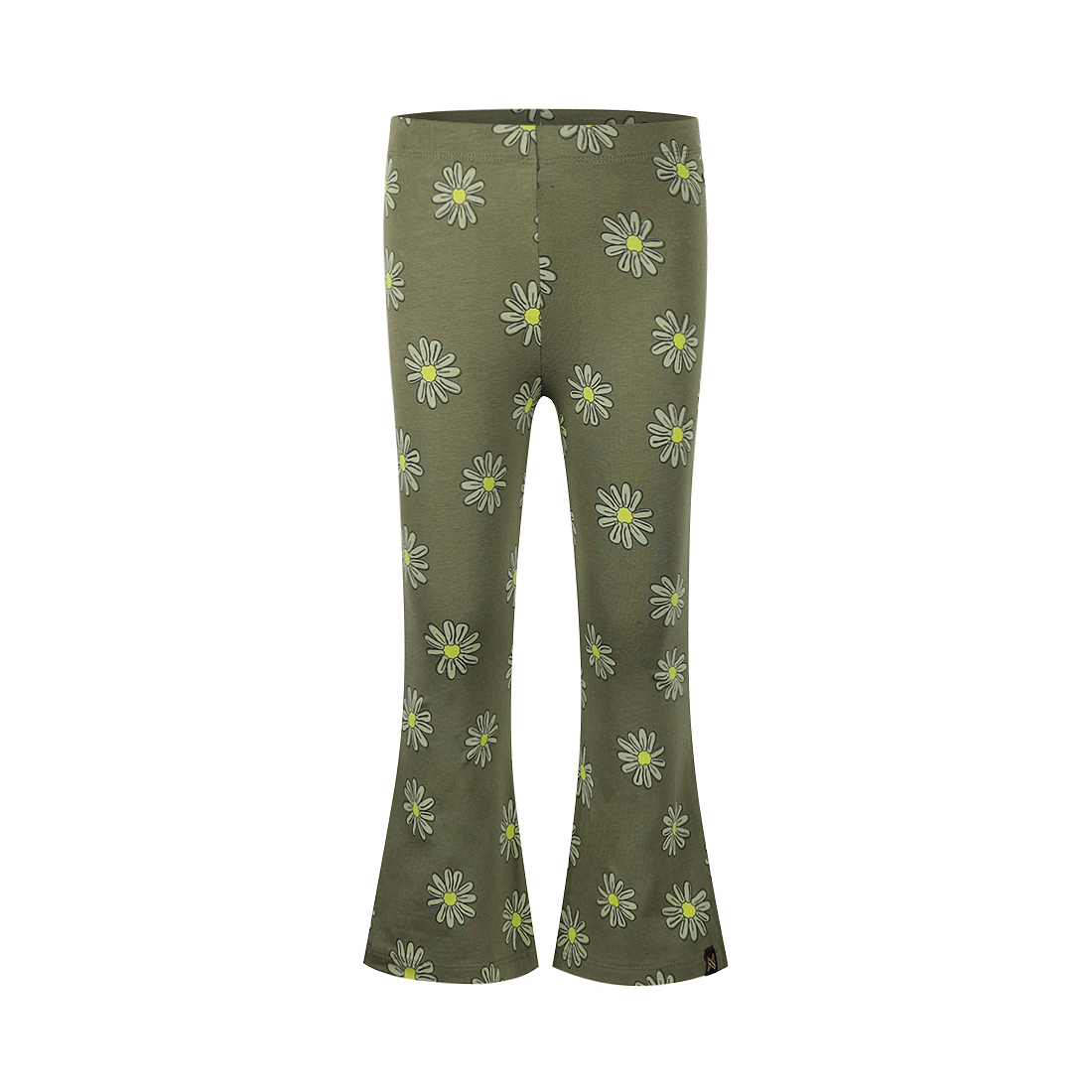 Koko Noko Flared Broek Bloem - Army Green
