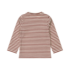 Dirkje Longsleeve Streep - Dusty Red