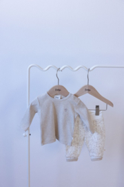 Feetje Longsleeve Rib Taupe Melange - Dear Autumn