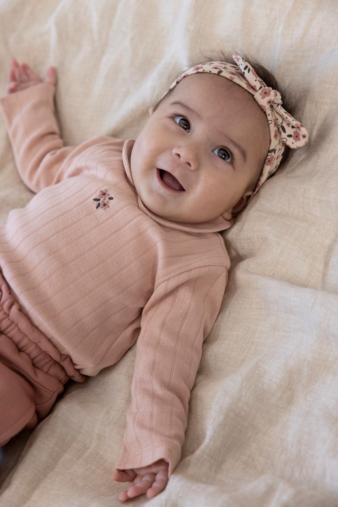 Feetje Broek Mauve - Woodland Bloom
