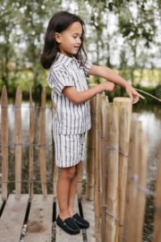 Levv Short Stijn - AOP Grey Stripe