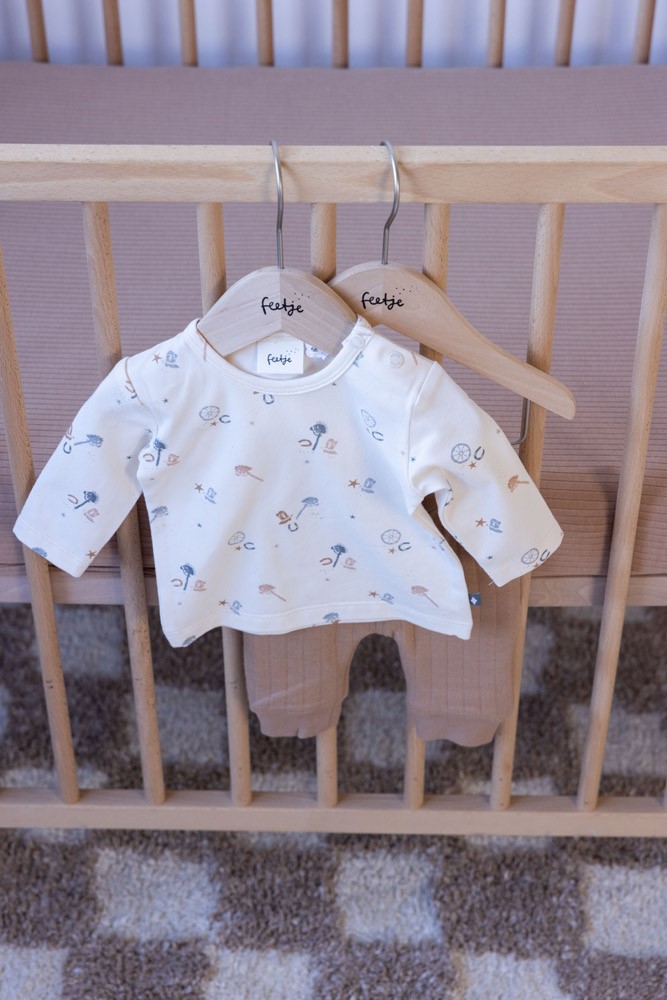 Feetje Longsleeve AOP Offwhite - Howdy