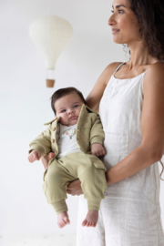 Feetje Broek Rib Olijf - Mini Adventurer
