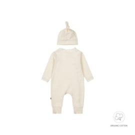 Dirkje One Piece Suit + Mutsje Organic Cotton - Offwhite