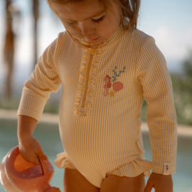 Little Dutch Badpak Lange Mouw - Ocean Treasures Geel