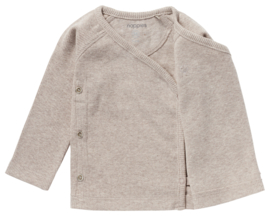 Noppies Overslagshirt Rib Nanyuki - Taupe Melange