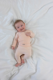 Feetje Wikkelromper Rib - Roze