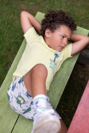 Sturdy Short AOP Offwhite melange - Explore More