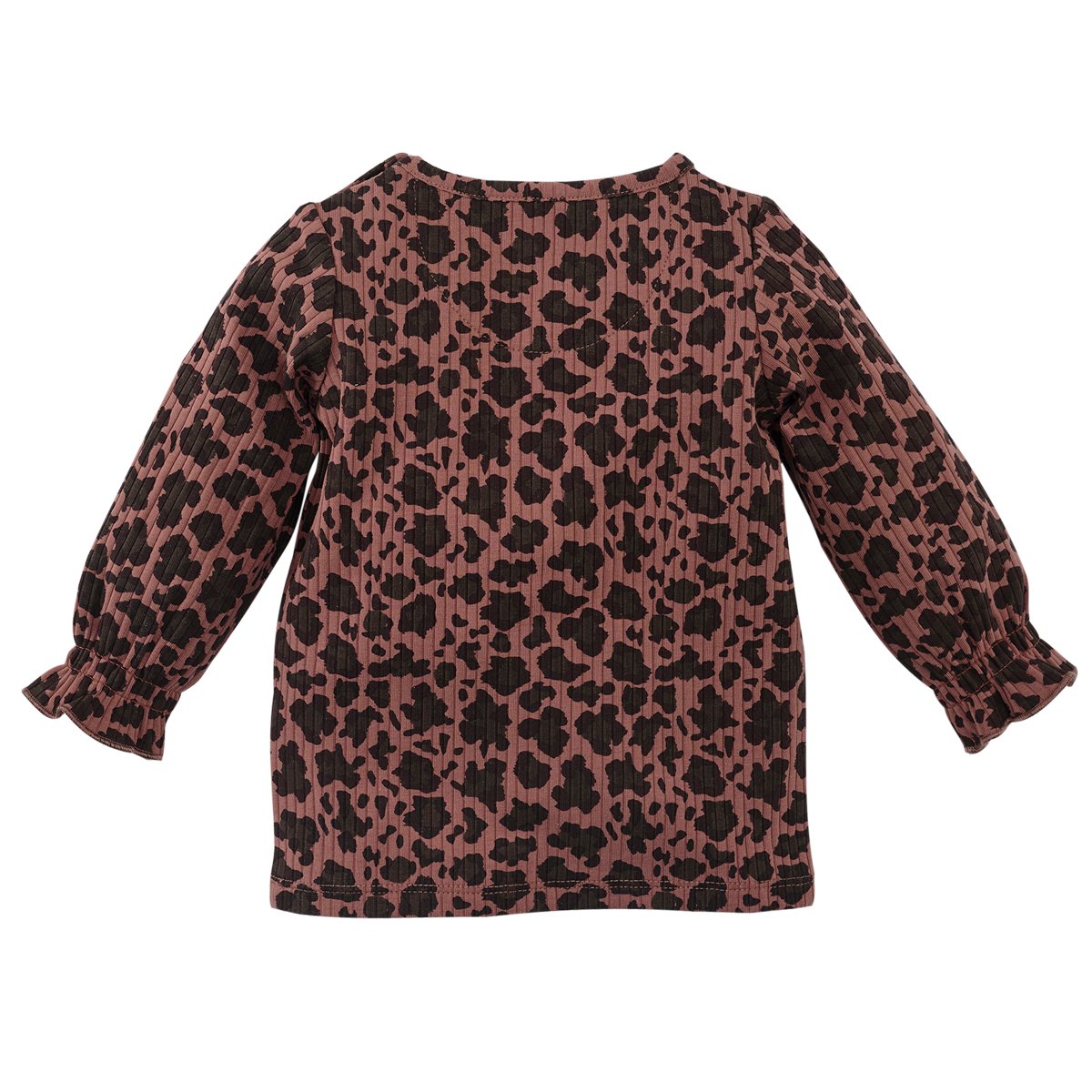 Z8 Longsleeve Tricot Rib Perla - AOP Amber Brown