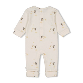 Feetje Pak Omslagvoet AOP Rib Offwhite - Special Delivery