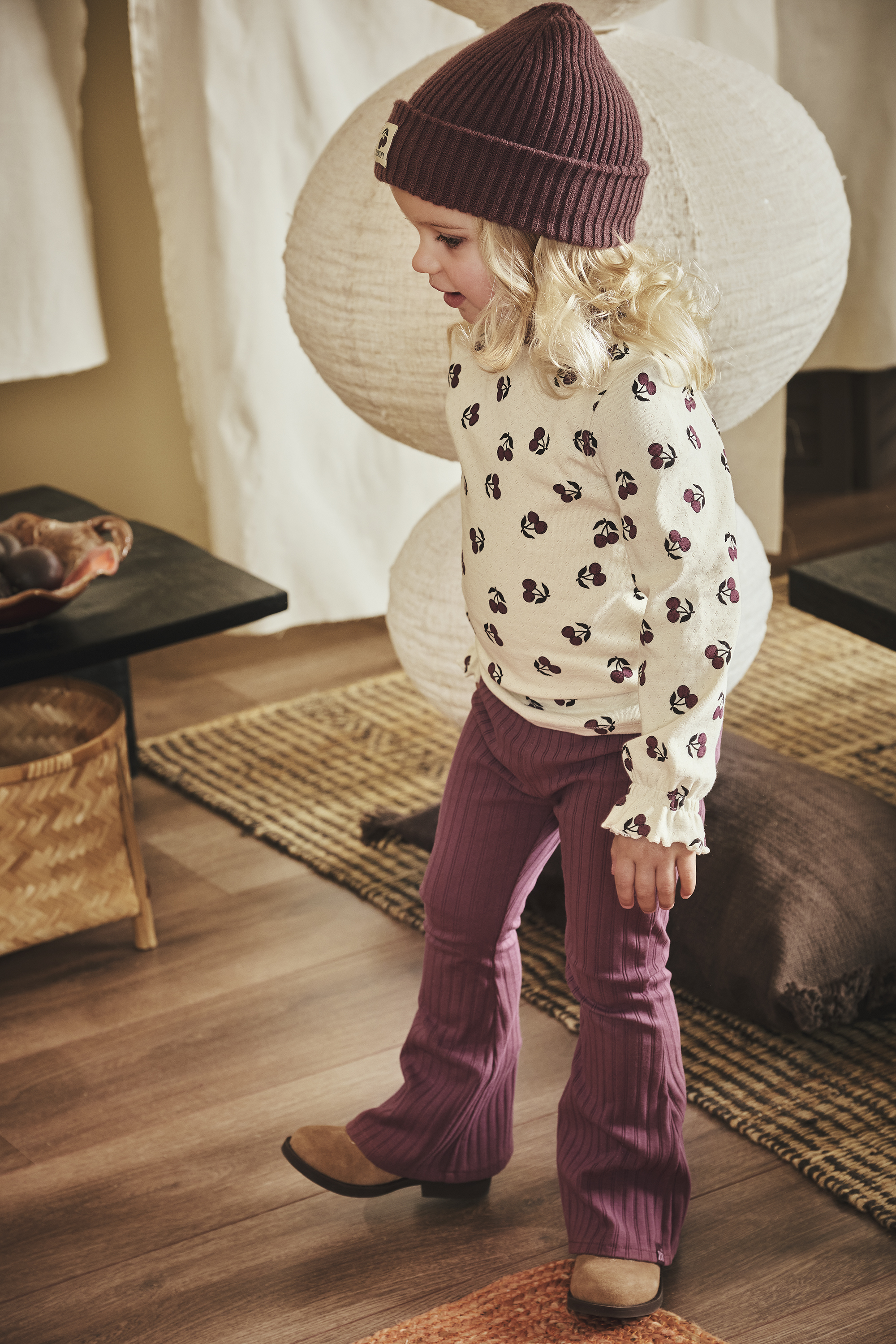 Z8 Longsleeve Pointelle Hinde - AOP vanilla Cream