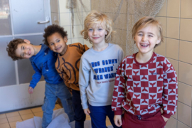 Sturdy Sweater AOP Aqua - Waves and Whales