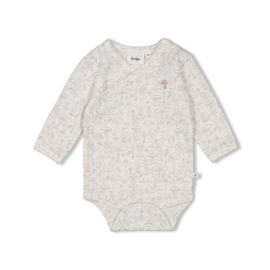 Feetje Wikkelromper AOP Offwhite - Dear Autumn