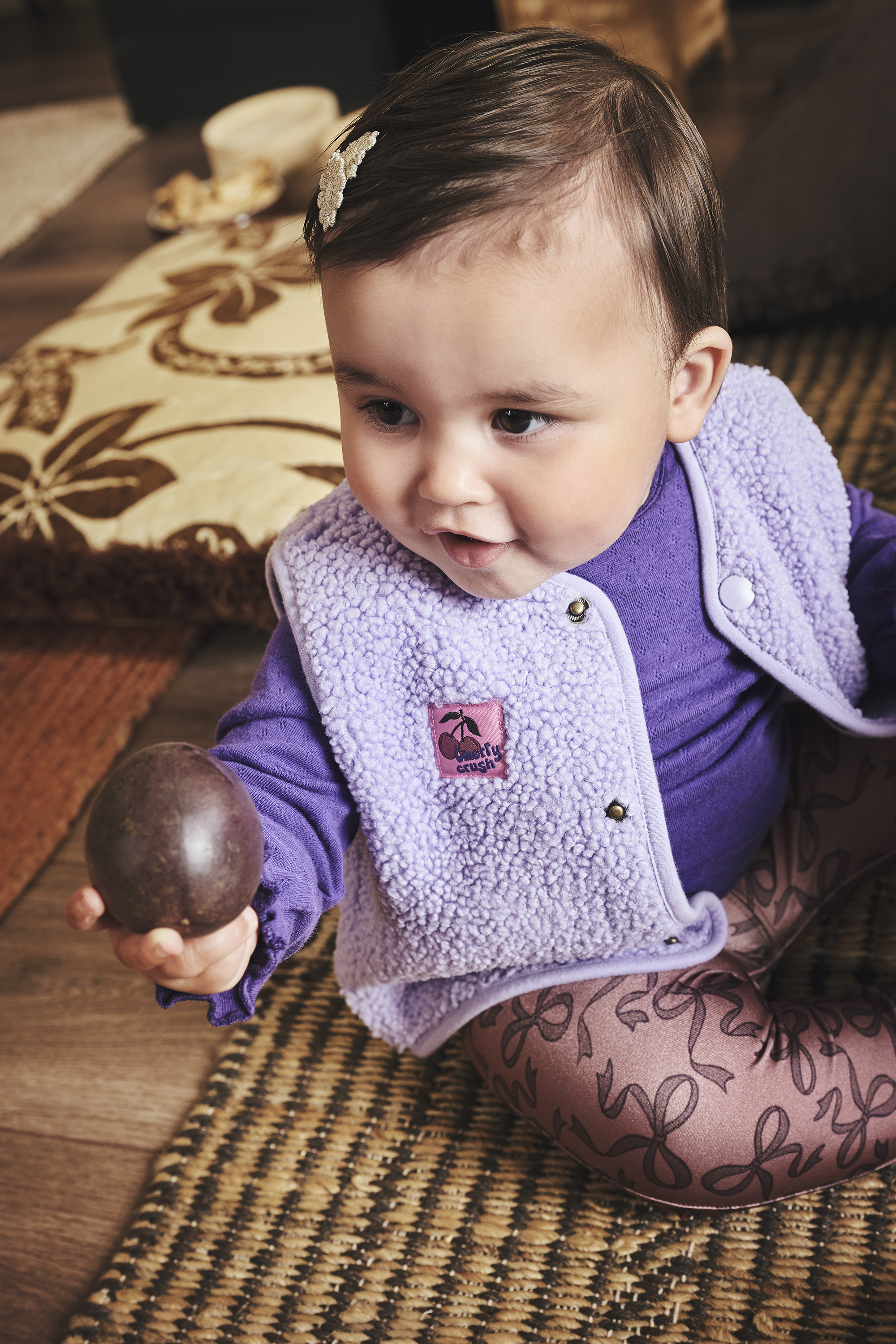 Z8 Teddy Gilet Celina - Morning Violet