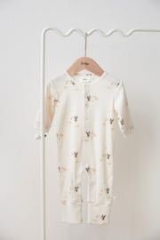 Feetje Pak Omslagvoet AOP Rib Offwhite - Special Delivery