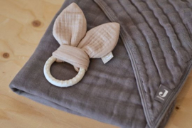 Jollein Bijtring Siliconen Bunny Ears - Nougat