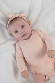 Feetje Wikkelromper Rib - Roze