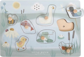 Little Dutch houten geluiden puzzel dieren
