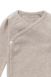 Noppies Overslagshirt Rib Nanyuki - Taupe Melange