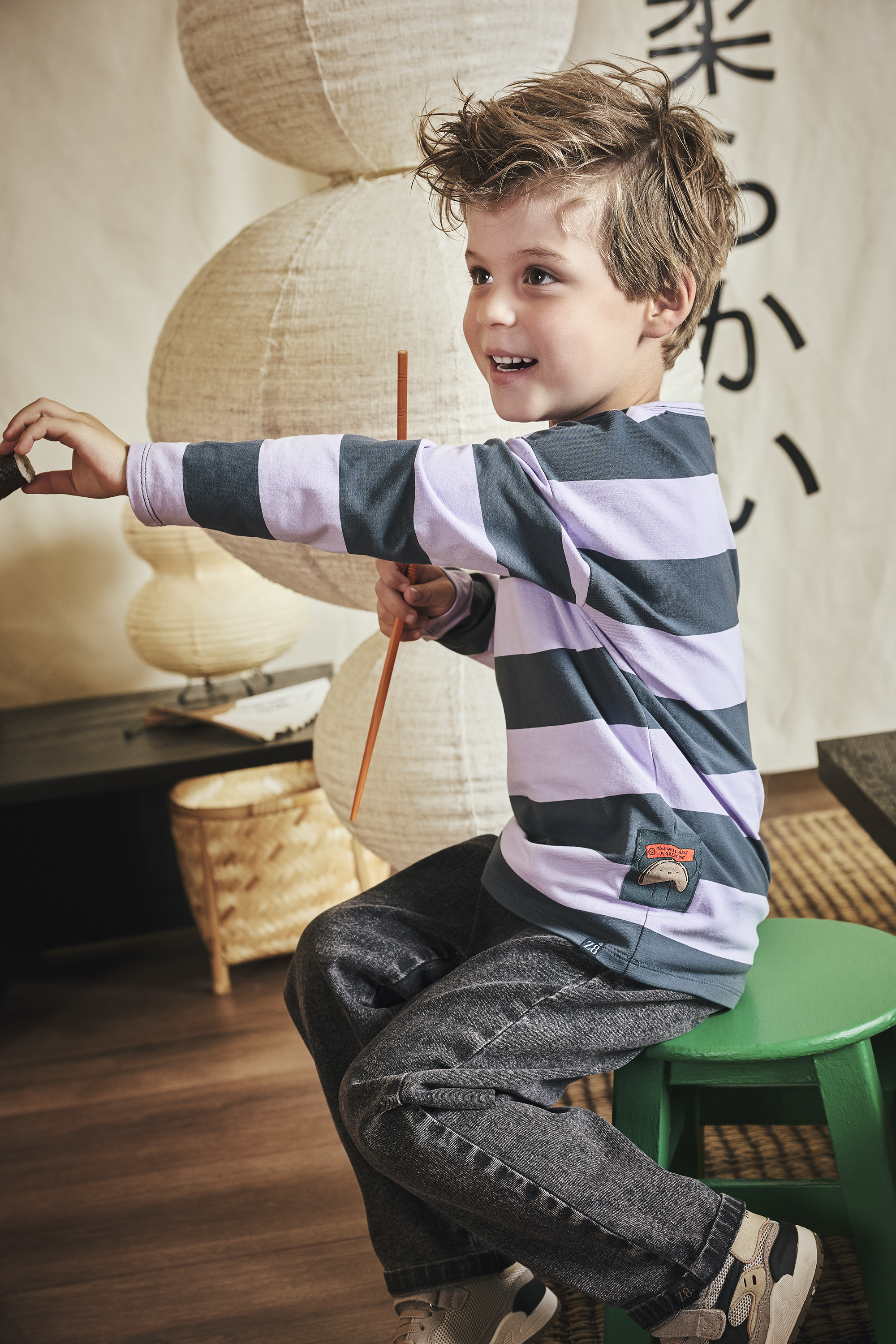 Z8 Longsleeve Stripe Isaac - Morning Violet